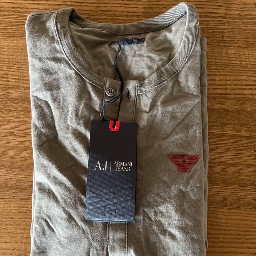 Mens Armani long sleeve tee